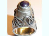 mantelring mattgeschlagen amethyst