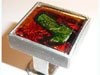 silberring gefustes glas